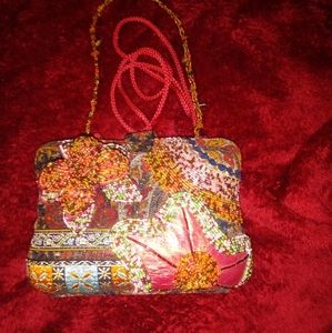 Vintage handmade, beaded purse
